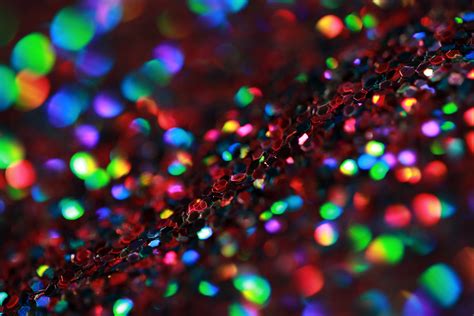 Bildet Glitter Glitrende Gl Dende Selektiv Fokus Makro Stilleben
