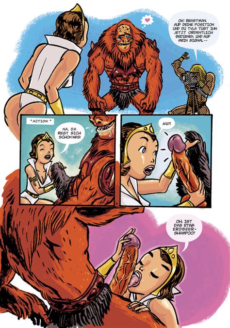 Rule 34 1girls Beast Man Comic German Text He Man Masters Of The