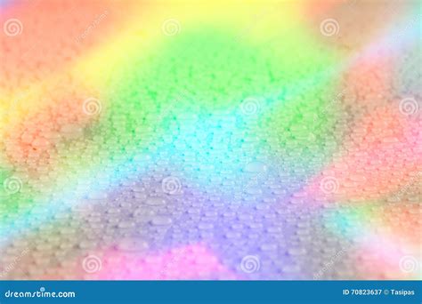 Rainbow Water Drop Background Stock Image Image Of Magic Glass 70823637