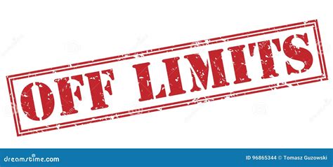 Off Limits Red Stamp Stock Illustration Illustration Of Grungy 96865344