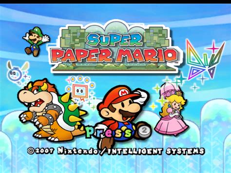 Super Paper Mario Screenshots For Wii Mobygames