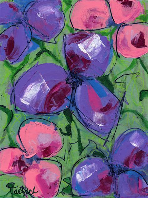 Abstract Flower Three By Lynne Taetzsch Acrylic Painting Artful Home