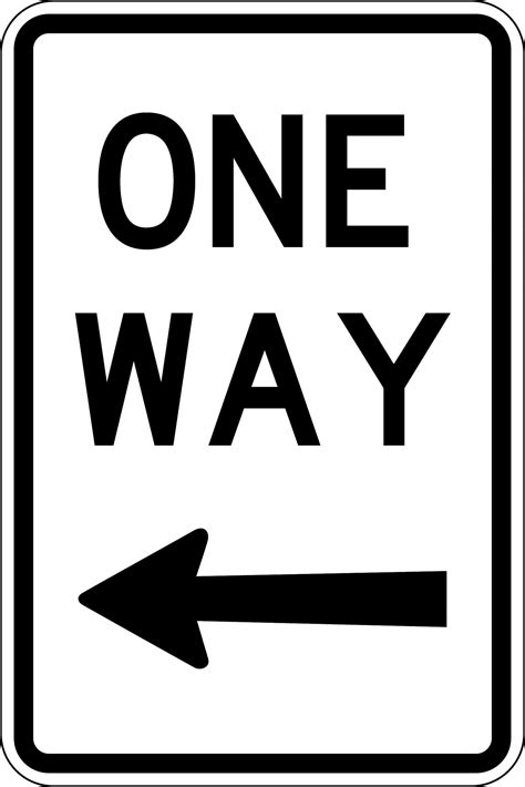 One Way Left Arrow General Signs Uss