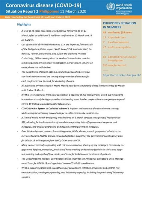 Israel and jerusalem have also been added to this list. COVID-19 in the Philippines Situation Report 02