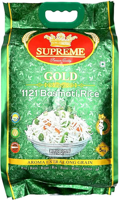 Supreme Gold 1121 Basmati Rice 5kg Amazonsg Grocery
