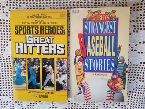 Three Book Collection Of Vintage Baseball Books Baseball Etsy