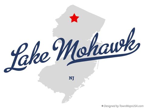 Map Of Lake Mohawk Nj New Jersey
