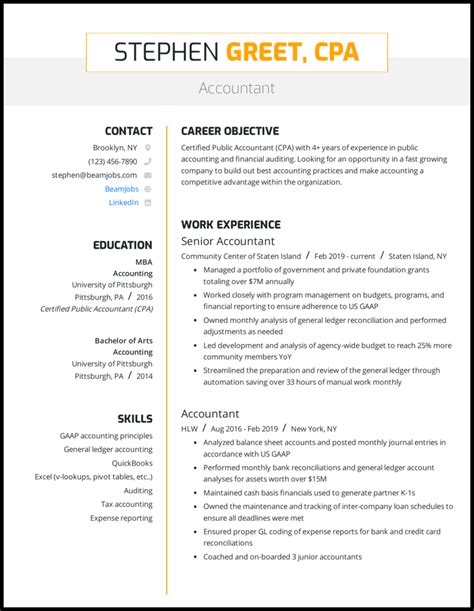 General resume objective bullet examples. Accountant Resume Examples - Accountant Resume Writing Guide Example For 2021 : In spite of the ...