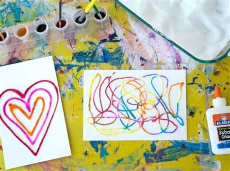 How To Make Raised Salt Painting Top Favorite Art Activity For Kids