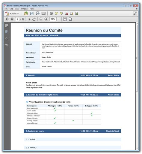 Modèle De Pv De Réunion Word Comment Utiliser Un Modèle De Pv De