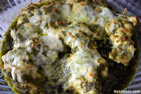 No boring chicken recipes allowed. Pesto Chicken with Mozzarella Recipe | Keto Vale