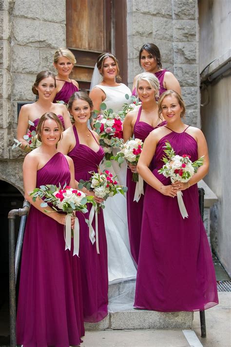 Long black dress for a wedding. Old Florida Inspired Gold Downtown Tampa Wedding | Magenta ...