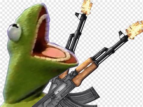 Arma De Arma De Fogo Kermit The Frog Weapon Ak 47 Danse Ak47 Outros