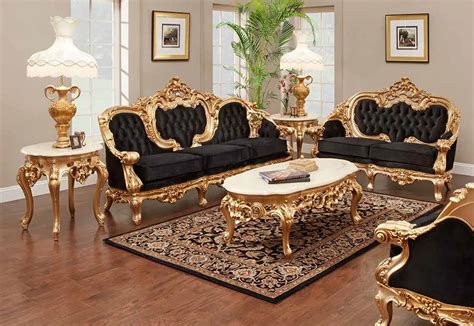 Wooden Living Room French Style Classic Sofa Royal Victorian Furniture