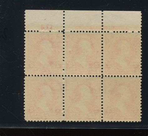 267 Washington Mint Top Plate Block Of 6 Stamps Nh Bz 1219 Ebay