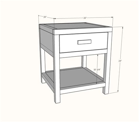 Simple Modern Bedside Table Modern Bedside Table End Table Plans