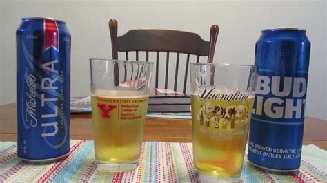 Bud Light Vs Michelob Ultra Review Youtube