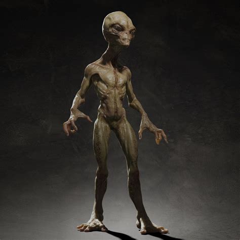 Humanoid Alien Creature 3d Model 99 3ds Blend C4d Fbx Max Ma