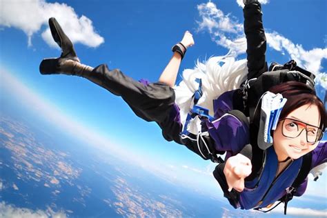 Anime Character Skydiving Stable Diffusion Openart