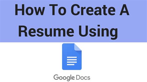 You can share your resume in google docs with a friend or family member so that they can easily review, make edits and leave comments within the document. How To Create A Resume Using Google Docs - YouTube