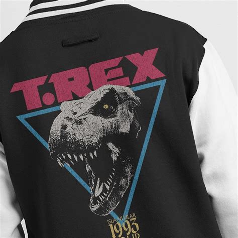 Jurassic Park Isla Nublar Tour Tyrannosaurus Rex Mens Varsity Jacket