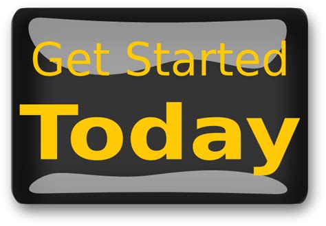Get Started Today Black Clip Art at Clker.com - vector ...