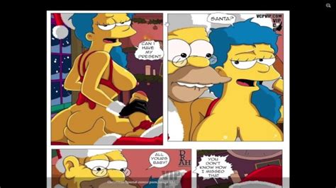 Los Simpsons Especial De Navidad Sitcom Comic Porno Dibujos Animados Parodia Porno