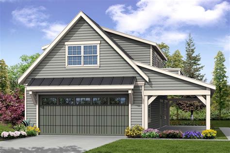 Garage Garage Plan With Loft Over And Balcony Craftsman Style House