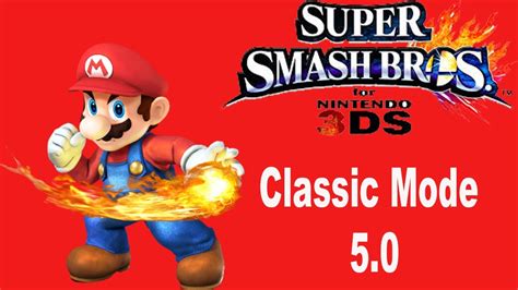 Super Smash Bros 3ds Classic Mode 1p Mario Youtube