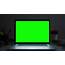 Laptop With Green Screen Dark Stock Footage Video 100% Royalty Free 
