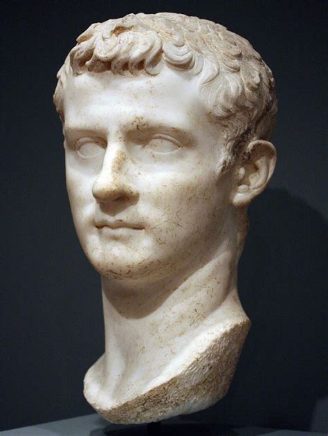 Emperador Calígula Busto Romano Mármol Siglo 1 Dc Escuela De Arte