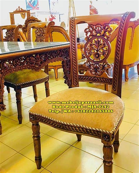 Difinishing dengan bahan ramah lingkungan.tersedia banyak model di www.jeparaonlinestore.com. Jual Set Meja Makan Ukir Kerawang | Mebel Jati Jepara Asli ...