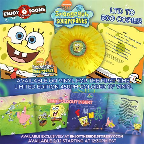 Spongebob Vinyl Details Revealed ‹ Modern Vinyl