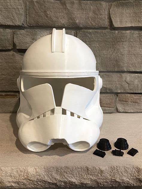 Clone Trooper Helmet Phase 2 Plastic 3d Printed Parts Create Etsy