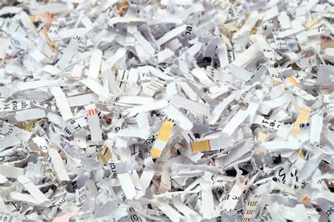 Closeup Of Shredded Paper Documents Stock Photo Download Image Now