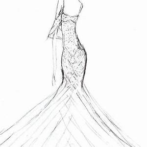 Fashion Design Sketches Of Traditional Dresses Free Templates