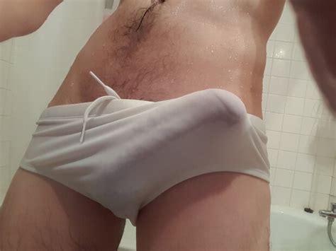 Wet White Speedo Bulge Softguy95