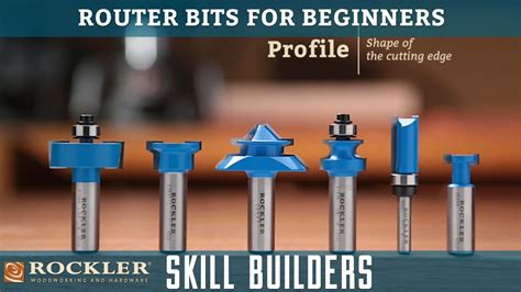 router bits  beginners rockler skill builders youtube