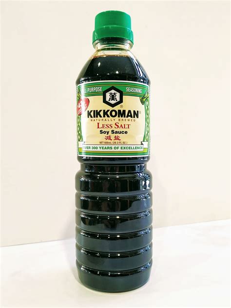 Kikkoman Less Sodium Soy Sauce 600ml