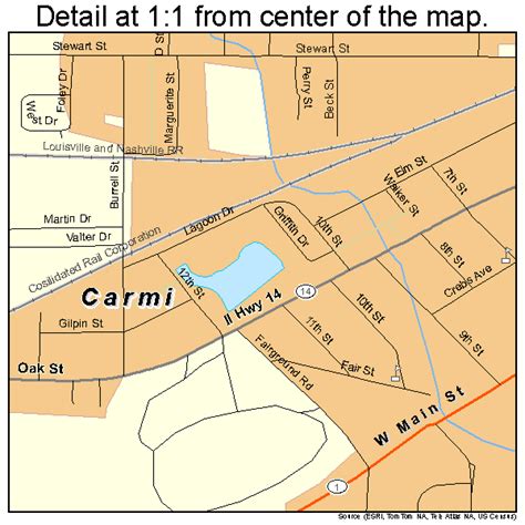 Carmi Illinois Street Map 1711293