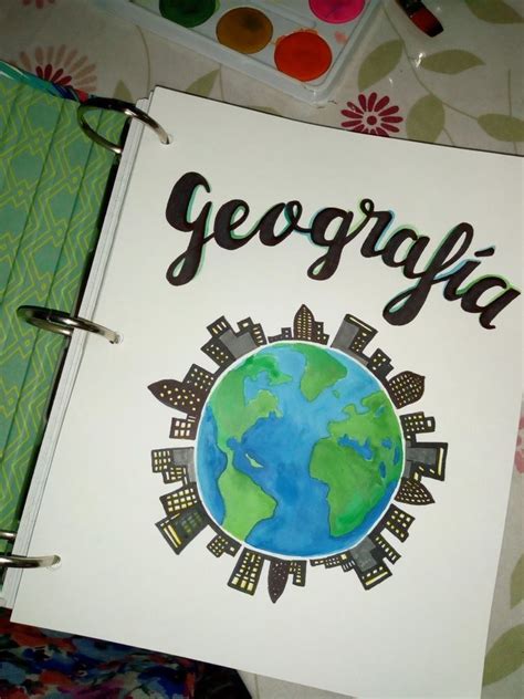 Capa De Caderno De Geografia