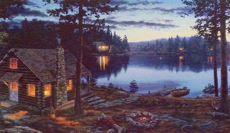 Pin By Lee Lee Mazz On Photos Cabin Art Landscape Cabins In The Woods