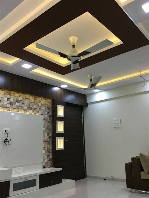 Pop false design for hall with bedroom wall and ceiling. tv unit designs for hall | False ceiling design, Ceiling ...