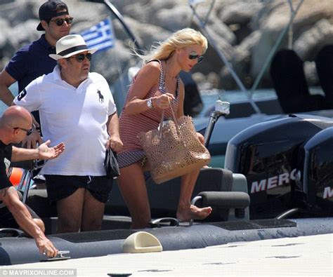 Victoria Silvstedt Continues To Showcase Svelte Physique In Mykonos Daily Mail Online