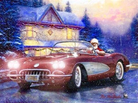 Corvette Christmas Hot Rod Christmas Cards Rat Rod Christmas Car