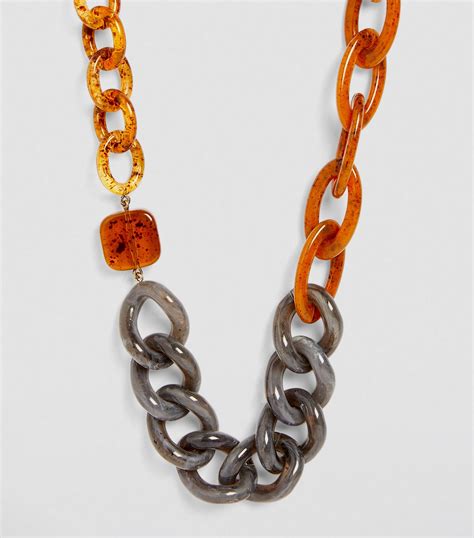 Max Mara Resin Chain Necklace Harrods Uk