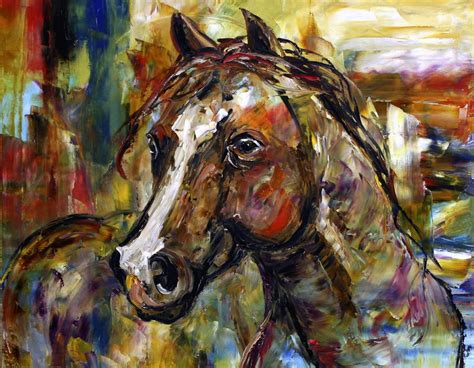 Horse Painting By Texas Artist Laurie Justus Pace