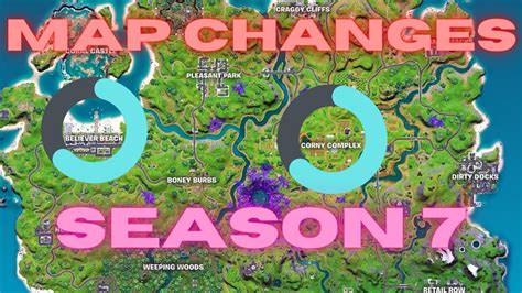 Fortnite Season 7 New Map Changes And New Locations Added Youtube