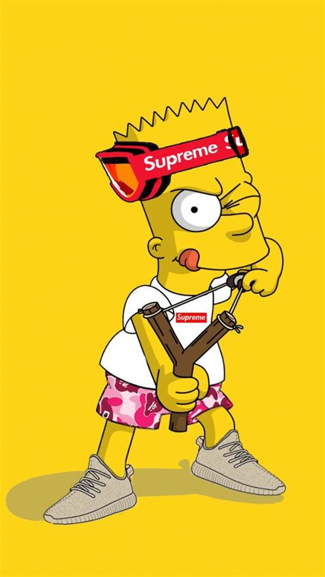 Free Download Supreme Bart Simpson Wallpapers Top Supreme Bart Simpson 1334x1334 For Your