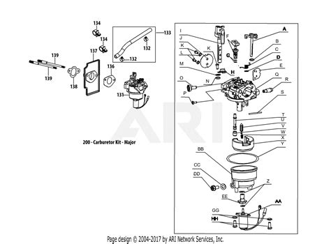 MTD 13W2775S231 (LT4200) (2013) Parts Diagram for 4P90JUB Carburetor